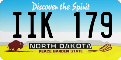 ND license plate IIK179