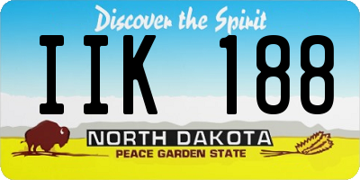 ND license plate IIK188