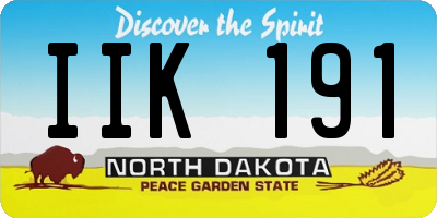 ND license plate IIK191