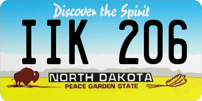 ND license plate IIK206