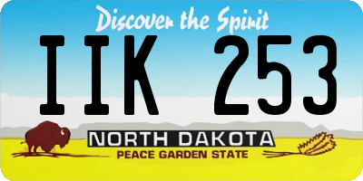 ND license plate IIK253