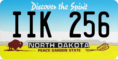 ND license plate IIK256