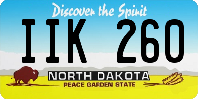 ND license plate IIK260