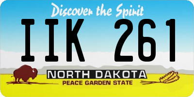 ND license plate IIK261