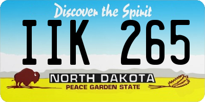 ND license plate IIK265