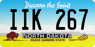 ND license plate IIK267