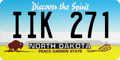 ND license plate IIK271