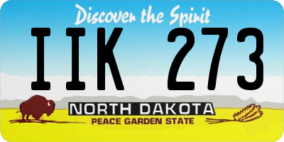 ND license plate IIK273