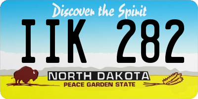 ND license plate IIK282