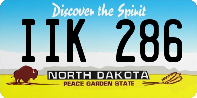 ND license plate IIK286