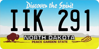 ND license plate IIK291