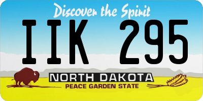 ND license plate IIK295