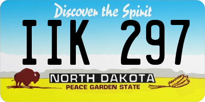ND license plate IIK297
