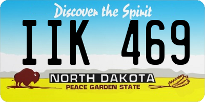 ND license plate IIK469