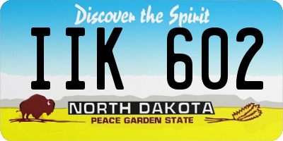 ND license plate IIK602