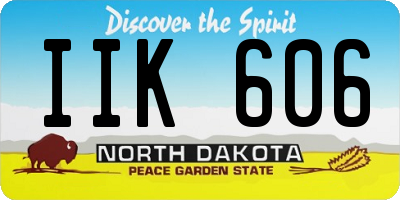 ND license plate IIK606