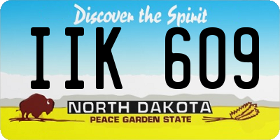 ND license plate IIK609