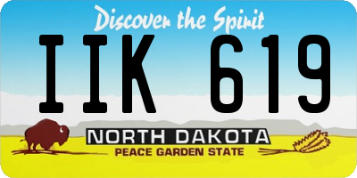 ND license plate IIK619