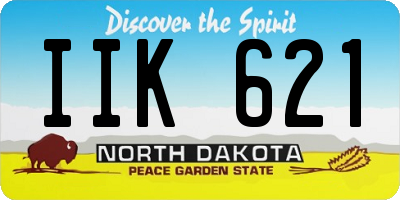 ND license plate IIK621