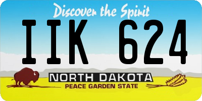 ND license plate IIK624