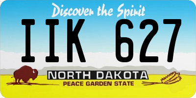 ND license plate IIK627