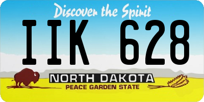ND license plate IIK628