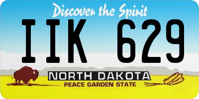 ND license plate IIK629