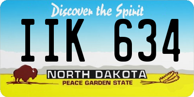 ND license plate IIK634