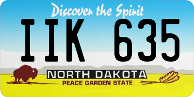 ND license plate IIK635