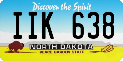 ND license plate IIK638