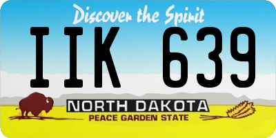 ND license plate IIK639