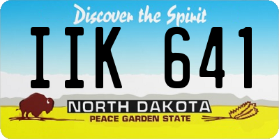 ND license plate IIK641