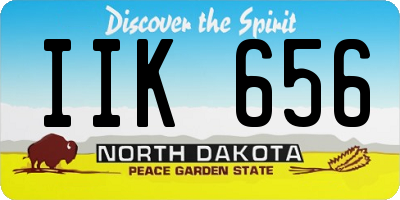 ND license plate IIK656