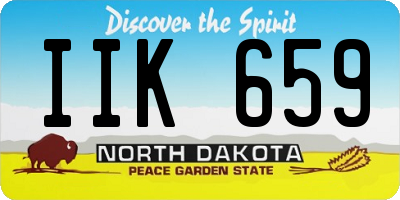 ND license plate IIK659