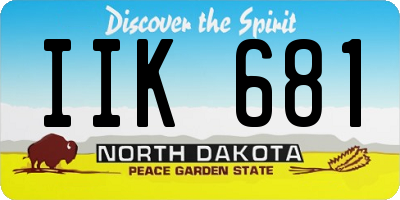 ND license plate IIK681
