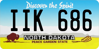 ND license plate IIK686