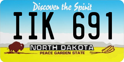 ND license plate IIK691