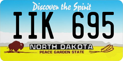 ND license plate IIK695