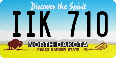 ND license plate IIK710