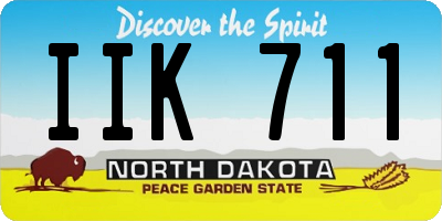 ND license plate IIK711