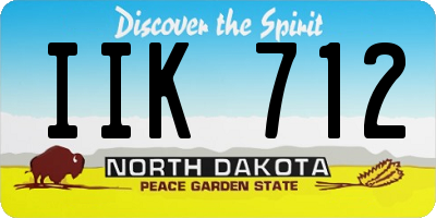 ND license plate IIK712