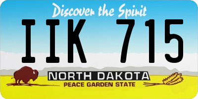 ND license plate IIK715