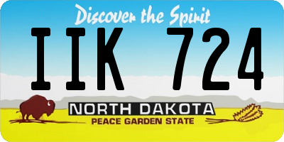 ND license plate IIK724