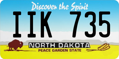 ND license plate IIK735