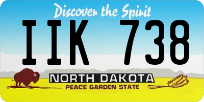 ND license plate IIK738