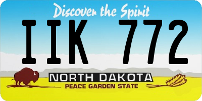ND license plate IIK772