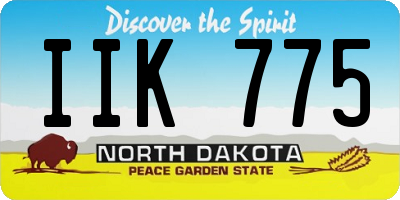 ND license plate IIK775