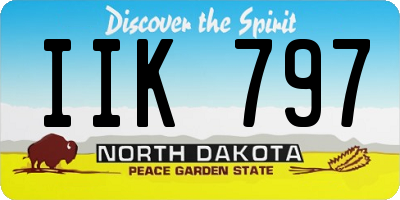 ND license plate IIK797