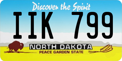 ND license plate IIK799