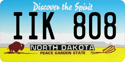 ND license plate IIK808